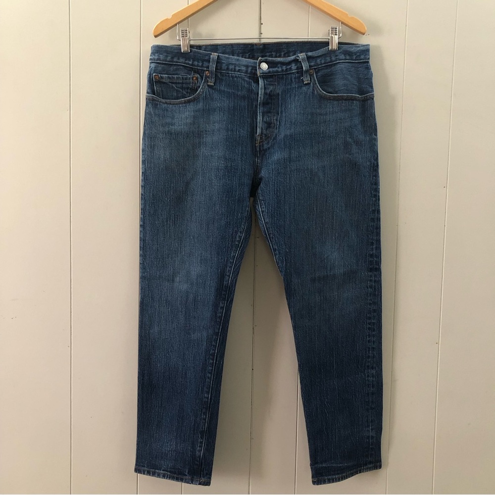 LEVIS 501CT Sz 32 Button Fly Jeans - Picture 3 of 14
